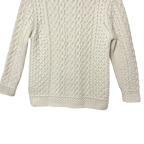 ARAN MOR Ireland Fisherman’s Merino Wool Cable Knit Pullover Sweater - Picture 12 of 16